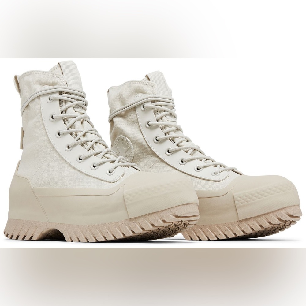 Converse Cream High-Top Sneakers
